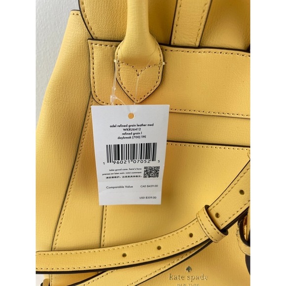 Kate Spade New York Daybreak Medium Adel Refined Grain Leather Backpack NWT $359 main image 5